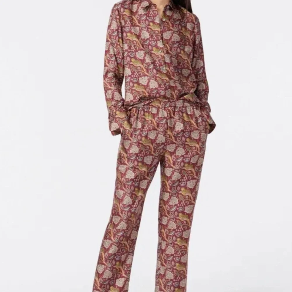 J.Crew Collection Silk Twill Shirt in Jungle Cat Size 10 NWT - Picture 8 of 9